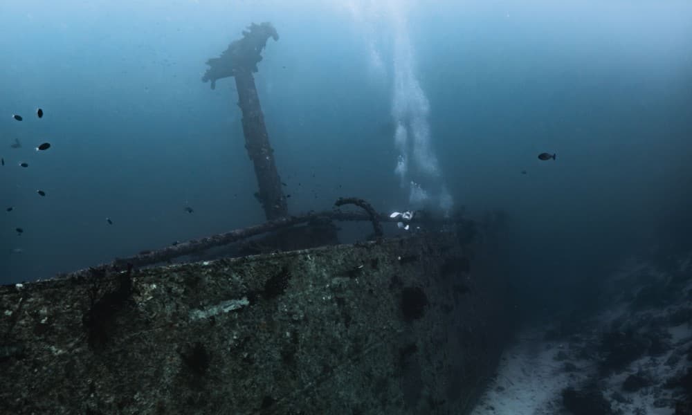 SS Numidia wreck at the Brothers Islands