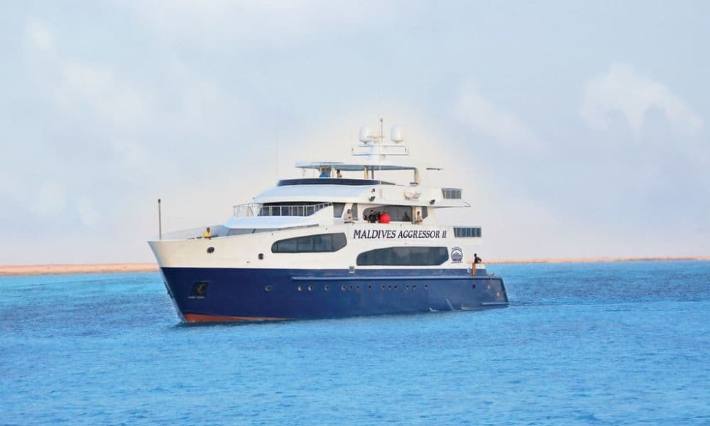 The liveaboard Maldives Aggressor II