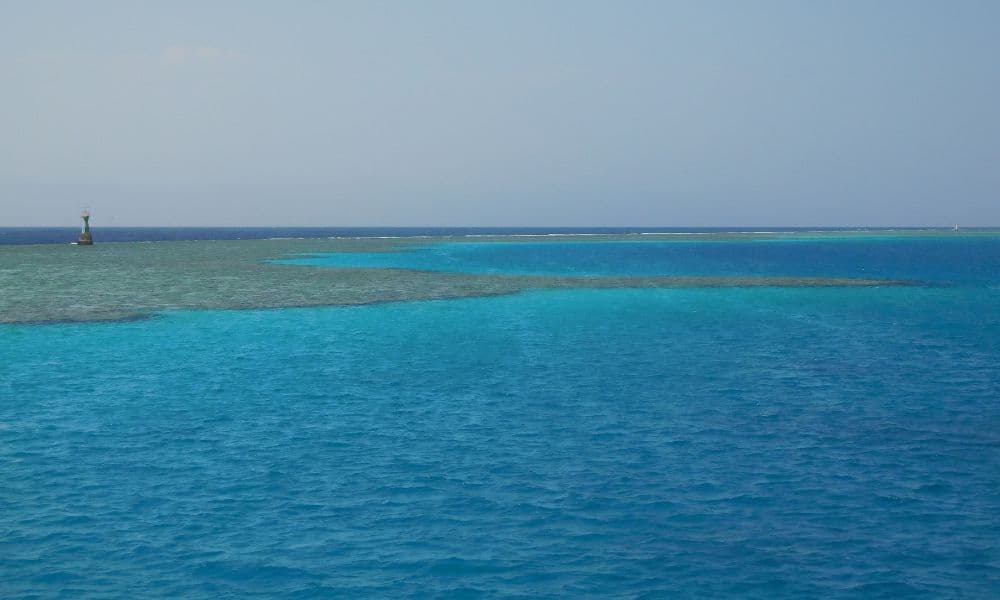 The Straits of Tiran from the surface